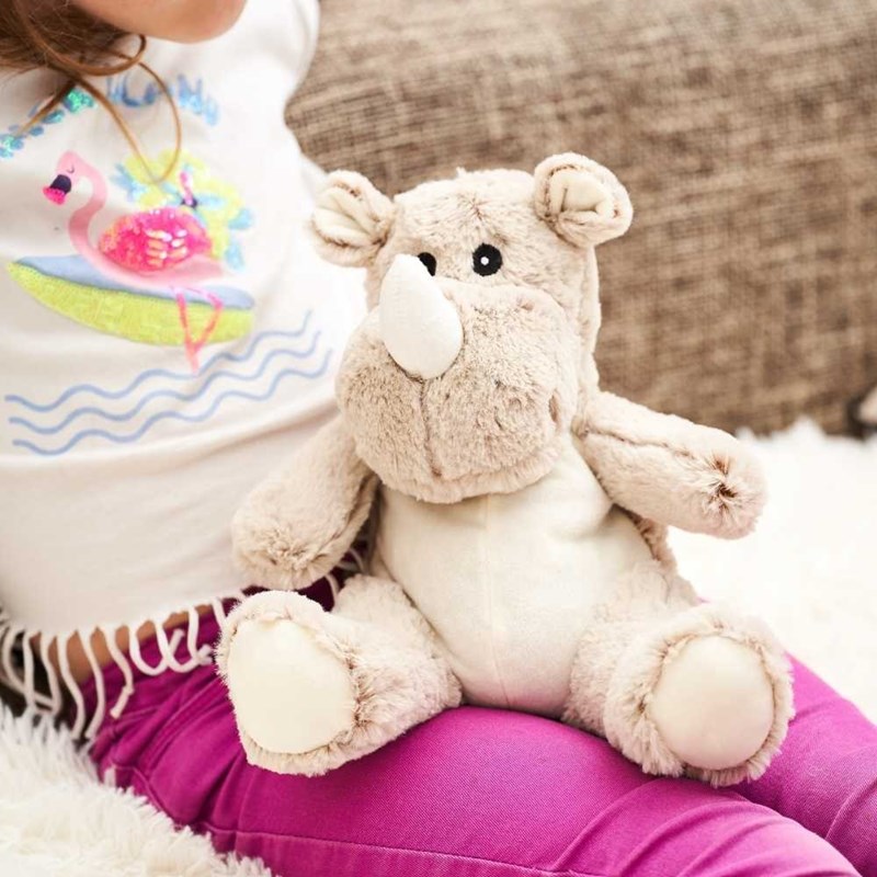 Peluche bouillotte rhino