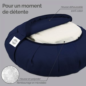 Coussin de méditation - rond