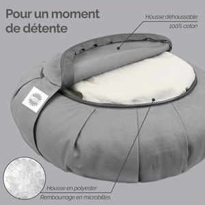 Coussin de méditation - rond
