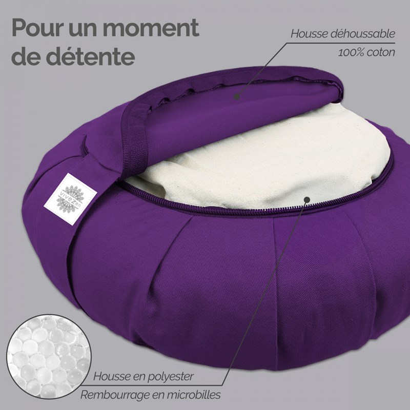 Coussin de méditation - rond (Vivezen) - Image 2