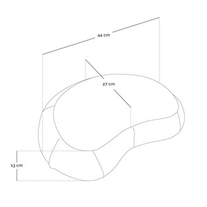 Coussin de méditation - demi-lune