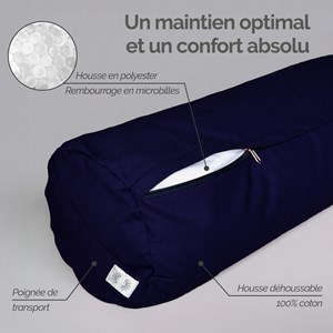 Coussin de yoga - bleu
