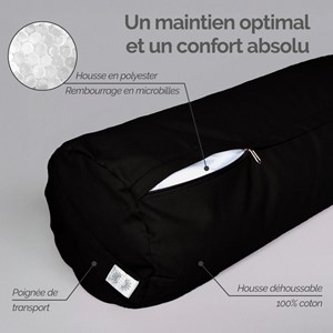 Coussin de yoga - noir