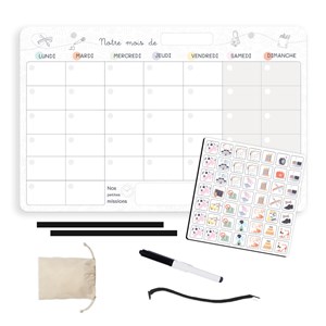 Organisateur familial mensuel magnétique