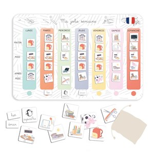 Ma jolie semaine-tableau magnétique pour apprendre à se repérer dans le temps