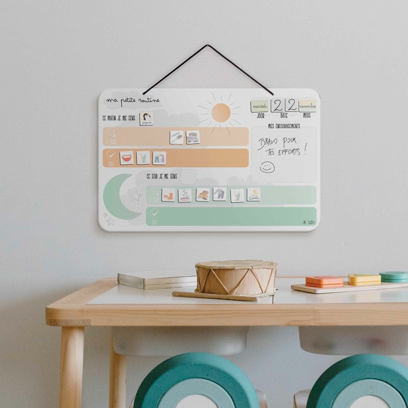 Tableau ma petite routine – jeu éducatif pour apprendre l’autonomie