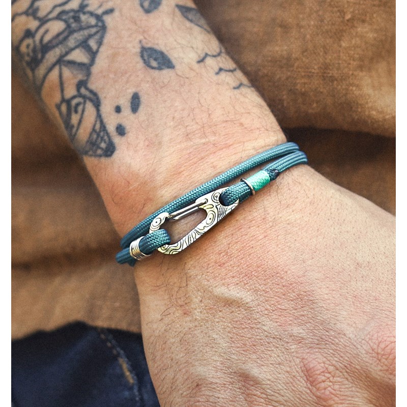 Topo bracelet mousqueton escalade homme