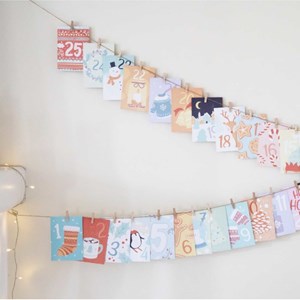 Calendrier de l'avent moments en famille