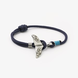 Bracelet baleine femme–tatoué pivoine