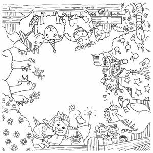 Coloritable - la ferme en folie