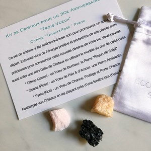 Kit de cristaux pour un 30e anniversaire