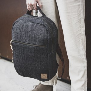 Sac à dos en chanvre - biruwa ébène