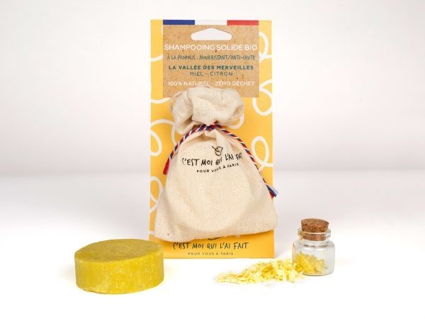 Shampooing solide bio a la propolis