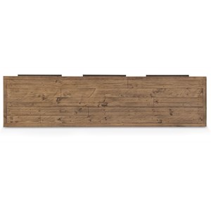 Meuble tv 3 tiroirs bois-métal marron -