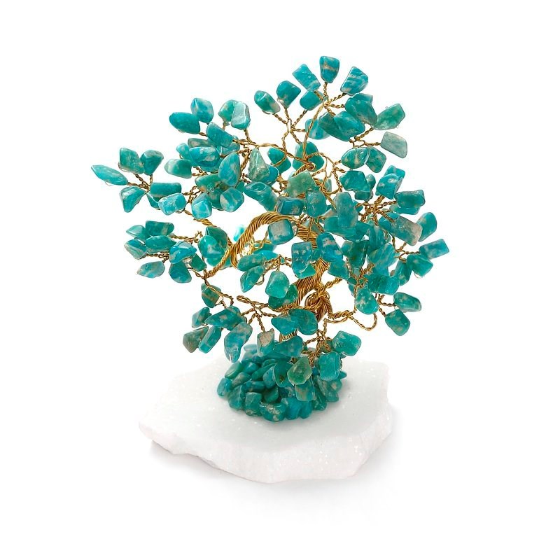 Pendentif arbre de vie en pierre naturelle, mélange opale Quartz cristal lapis 7 Chakra Reiki
