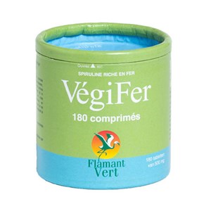 Vegifer 500mg - spiruline riche en fer 1