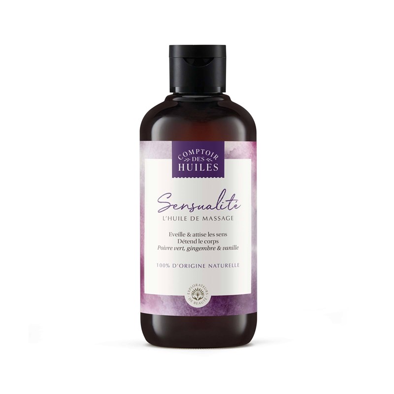 COMPTOIR DES HUILES - Huile de massage bio sensuelle 250ml