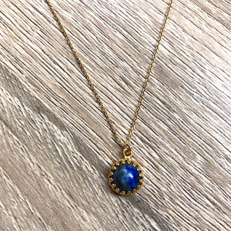 Ysie - Collier margaux lapis lazuli or