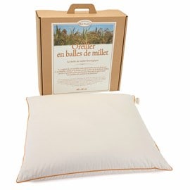Oreiller en balles de millet - 60 x 60 c