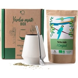 Coffret calebasse bombilla et maté bio