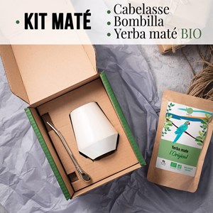 Coffret calebasse bombilla et maté bio