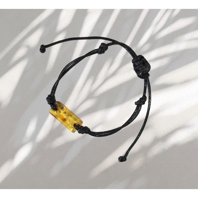 Cocoonme - Bracelet en ambre citron et coton
