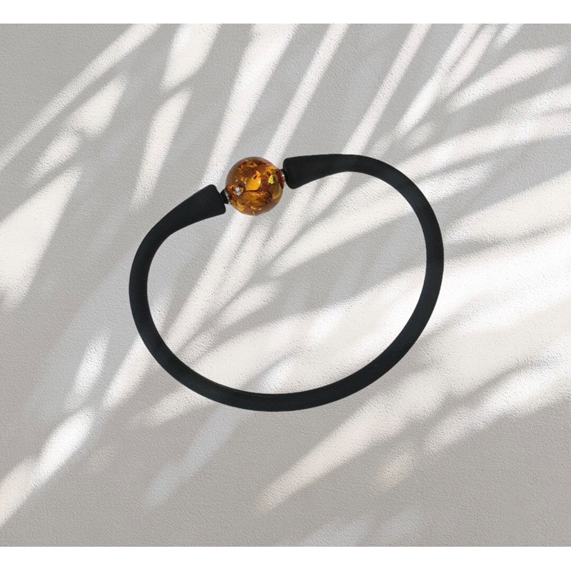 Cocoonme - Bracelet élastique ambre cognac