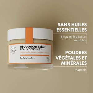 Déodorant peaux sensibles vanille