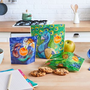 Sacs à goûter réutilisables flamboyants
