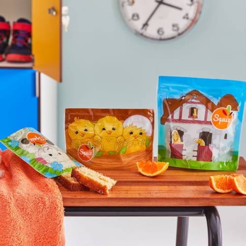 Squiz - Sacs à goûter réutilisables petite ferme