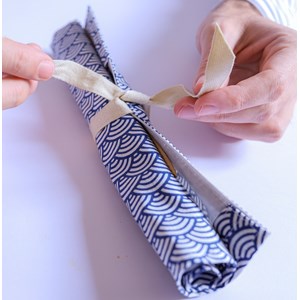 Pochette nomade de couverts écologiques