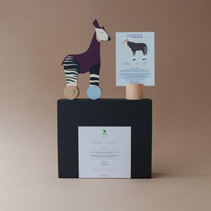 Coffret cadeau jouet en bois l'okapi