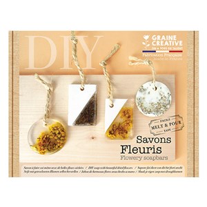 Coffret diy - faire des savons fleuris