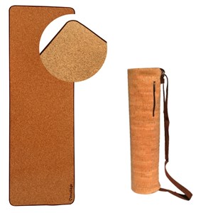 Tapis yoga namaste + sac liège