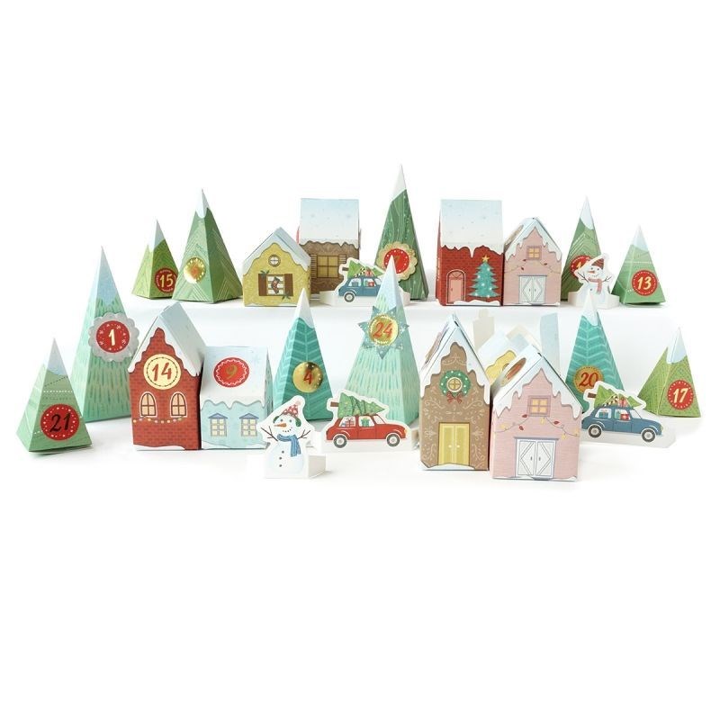 Graine créative - Calendrier de l'avent - village gourmand