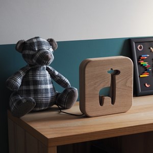 Blumen - veilleuse bois girafe