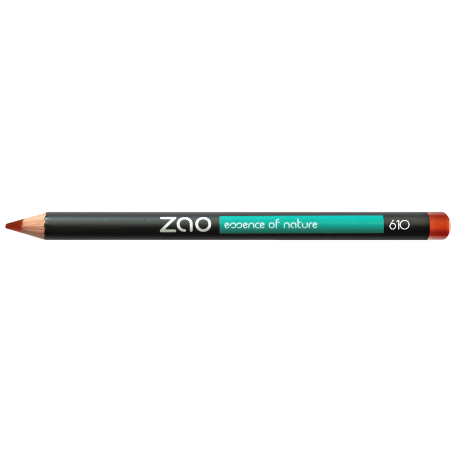 Crayon Testeur Pour Yeux Et Lèvres Zao Bio - Teinte Brun Mat - Format Standard - Peu Utilisé Et D'origine Bio