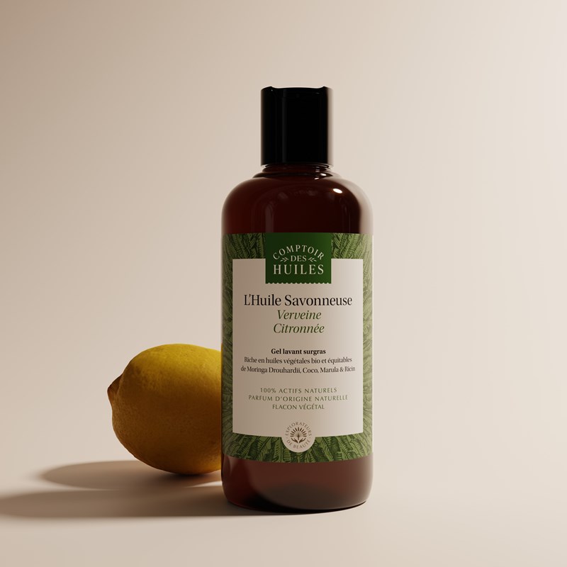 Huile de douche verveine citronnée bio