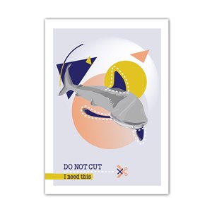 Affiche espèce menacée requin a4