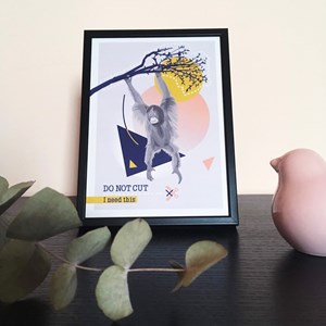 Affichette espèce menacée orang-outang