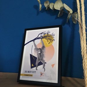 Affichette espèce menacée orang-outang