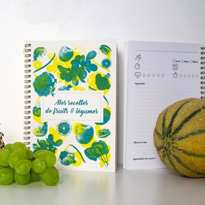 Carnet recettes fruits.légumes à remplir