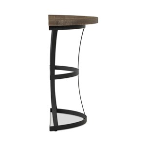 Table haute bois-métal marron - flavine