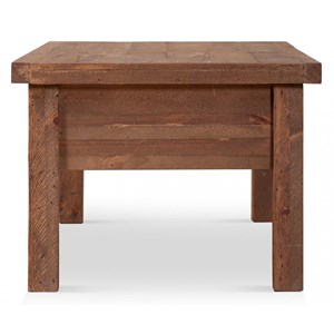 Table basse 2 tiroirs bois marron 120x60