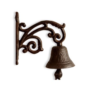 Cloche fonte fonte marron - décoration