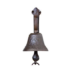 Cloche fonte fonte marron - décoration