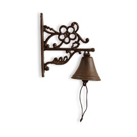 Cloche fonte fonte marron - décoration