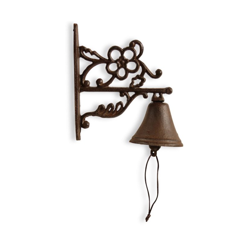 Cloche fonte fonte marron - décoration