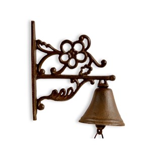 Cloche fonte fonte marron - décoration