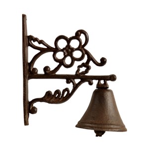 Cloche fonte fonte marron - décoration